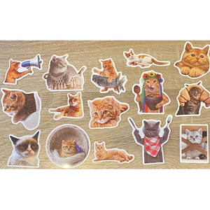 Autocollant vinyle imperméable décoration mignon dessin animé <span class=keywords><strong>animal</strong></span> autocollant personnalisé - Product Image 1