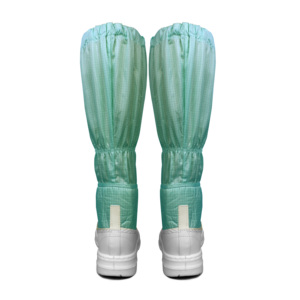 Anti-slip Anti-Static Dust Free Safety <strong>Shoes</strong> Electronic Food Factory Used 5mm <strong>Green</strong> Grid Fabric <strong>Canvas</strong> Upper ESD PU Sole Boots - Product Image 5