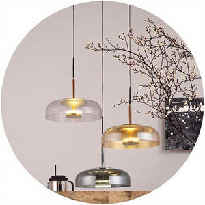 Stile nordico semplice lampada da tavolo in vetro creativo comodino sala da pranzo luce Led soffitto in vetro con illuminazione della barra di personalità - Product Image 3