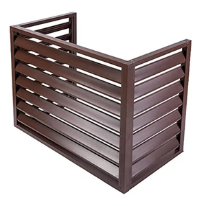 Couvercle de climatisation de couleur <span class=keywords><strong>bois</strong></span> extérieur <span class=keywords><strong>climatiseur</strong></span> décoratif couvercle de protection couvercle de pompe à chaleur - Product Image 1