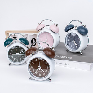 Alarm <b>Clock</b> Quartz Movement Circular Shape With Snooze Function For Bedroom Desk Use - Product Image 1