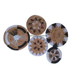 Juego de algas marinas naturales hechas a mano, placa de pared de decoración para el hogar, decoración colgante de pared - Product Image 1