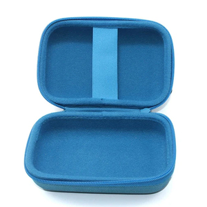Étui à lunettes personnalisé bleu clair, confortable, durable, résistant aux chocs, en matériau EVA, sac pour Airpods, livraison rapide - Product Image 1