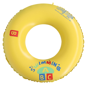 Bouées de natation pour bébé OEM jaunes en PVC ABC, double épaisseur, écologiques, pour piscine extérieure, type bouée aisselles - Product Image 1