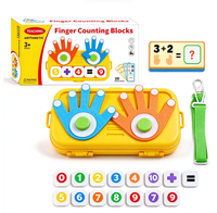 Boîte d'apprentissage des mathématiques par comptage des doigts, jouet éducatif Montessori, jeu de blocs numériques pour l'addition et la soustraction, pour enfants de 3 ans et plus
