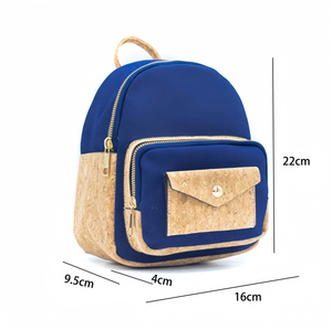 Sac à dos durable en liège et en toile pour enfants Conception écologique légère pour l'école et les voyages - Product Image 6