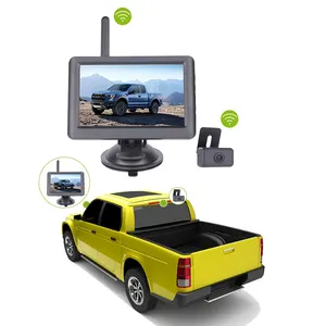 Factory Customized 2.4GHZ 720P HD 5 Inch Monitor Car Wireless Reversing Back Up Camera System With Screen