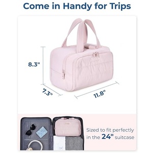 Borsa Cosmetica Colorata Stampata per Ragazze, Grande Capacità, Portatile, Organizer per Toilette, Borsa da Viaggio - Product Image 4