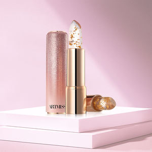 <span class=keywords><strong>Baume</strong></span> à lèvres changeant de couleur en or rose 24 carats, infusé à la vitamine E, teinte rose personnalisée, hydratation longue durée, réparation quotidienne <span class=keywords><strong>des</strong></span> lèvres - Product Image 1