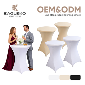 Set di Copritavolo Universali in Spandex Elasticizzato Rinforzato con Quattro Angoli per Hotel, Matrimoni, Banchetti e Coprisedie - Product Image 1