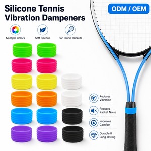 Anello di fissaggio in gomma siliconica all'ingrosso per impugnatura racchette <span class=keywords><strong>da</strong></span> tennis e badminton, accessorio sigillante per overgrip e fascia antisudore - Product Image 2