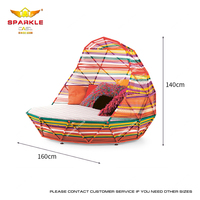 SPARKLE Loisirs extérieur panier coloré Rattan Nest Villa arc-en-ciel panier canapé-lit mobilier d'extérieur