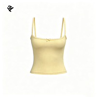 Vêtements pour femmes, débardeur en coton respirant de haute qualité à bretelles spaghetti pour femmes, débardeurs personnalisés pour femmes