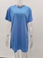 Setelan Olahraga Wanita Plus Size 2 Potong, Kaos & Celana, Model Longgar, Cocok untuk Jogging, Biker, dan Wanita