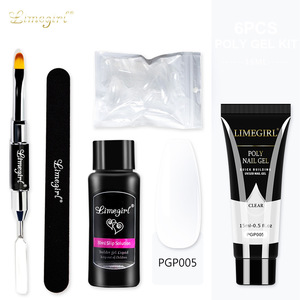 Set de Herramientas para Decoración de Uñas, Serie de <span class=keywords><strong>Pegamento</strong></span> de un Solo Color, Pincel de Limpieza para Uñas, Pincel de Doble Punta para Modelar, Set Completo - Product Image 3