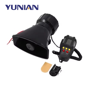 Klaxon de voiture universel de haute qualité 120 dB à volume élevé 12 V 100 W multi-tonalités et sifflet avec 7 sons. Amplificateur de klaxon de voiture - Product Image 1