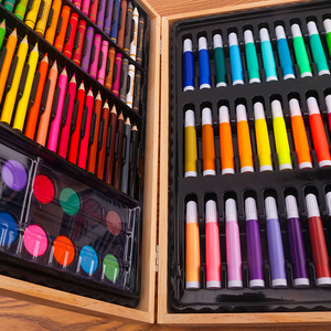 LISI Professional Wooden Deluxe 150-teiliges Kunst set für Erwachsene und Kinder Zeichnen Malen Bastel set für Mädchen und Jungen - Product Image 4