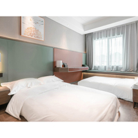 Ensemble de meubles de chambre à coucher d'hôtel cinq étoiles Appartement Chambre standard Mobilier complet Meubles de chambre à coucher pour lit double