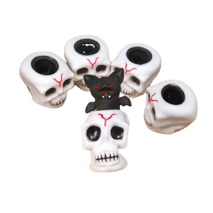 Stress-relief Bat-shaped Skull-shaped Squeeze Toy Rubber Halloween Prank Gift - Product Image 5