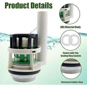 Kit de réparation de valve de chasse d'eau de 3 pouces pour toilettes deux pièces, compatible avec le système de chasse d'eau TOTO, pièce de rechange - Product Image 4