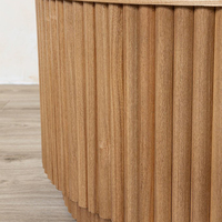 Table basse ronde industrielle vintage en bois de designer mobilier de salon de ferme