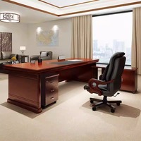 Ensemble de bureau et chaise de direction en gros, bureau debout moderne en MDF, mobilier commercial direct usine