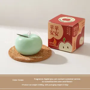 <strong>Christmas</strong> Limited Edition Realistic Apple-Shaped Scented <strong>Candles</strong> - Perfect for Creating a Festive <strong>Christmas</strong> Atmosphere - Product Image 6