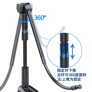 Support magnétique pour téléphone Jianhuida en alliage d'aluminium, fixation sur tableau de bord avec rotation à 360 degrés pour utilisation en voiture - Product Image 1