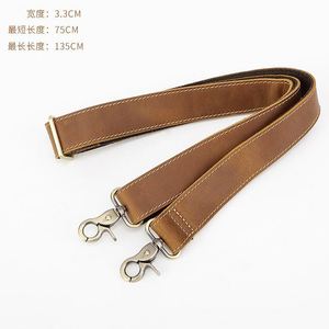 Men's Crossbody <b>Bag</b> Genuine Leather <b>Replacement</b> <b>Strap</b> Adjustable Length Single Shoulder <b>Strap</b> HR Brand Modern Style Portable - Product Image 1