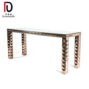 Mesa de bar alta de boda de acero inoxidable oro rosa usado <span class=keywords><strong>para</strong></span> fiesta de cóctel - Product Image 4