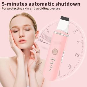 <span class=keywords><strong>GUGUG</strong></span> Skin Scrub ber Gesichts spatel, Hauts patel Poren reiniger Mitesser entferner Werkzeuge für die Tiefen reinigung im Gesicht-4 Modi, Pink - Product Image 4