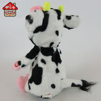Jouet en peluche cochon avec manteau de vache, cochon, 30 cm, jouet doux, danse et chant