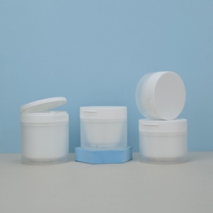 Factory Hot Selling White <b>Plastic</b> <b>Jar</b> 100g Round Lip Scrub <b>Jar</b> for Lotion Cream With Screen Printing - Product Image 6