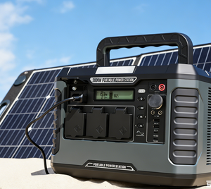 Station d'alimentation portable multi-puissance, générateur solaire 220V LiFePO4, camping, maison, urgence, 1000w 2000w 3000w - Product Image 2