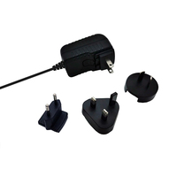 Adaptador de enchufe de CC intercambiable de 24V 0.5A con conexión fácil, rápido y conveniente