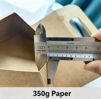 Auf Lager: Einteilige Faltbare Geschenkbox mit Griff und Klettverschluss, Hochwertige Papier-Geschenkbox für Hochzeiten, Pralinen und Handgemachte Gastgeschenke