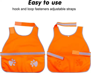 El mejor equipo de seguridad transpirable y ligero para entrenar Bulldogs para caminar, poliéster reflectante sin tirones para cierre de velcro para el calor - Product Image 3