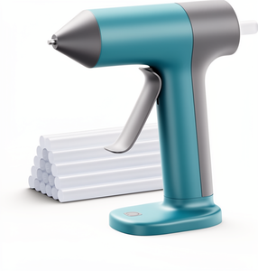 <span class=keywords><strong>Pistolet</strong></span> à <span class=keywords><strong>colle</strong></span> <span class=keywords><strong>chaude</strong></span> sans fil en promotion, préchauffage en 30s, <span class=keywords><strong>batterie</strong></span> 2000mAh, chargement Type-C, arrêt automatique, kit de 20 mini bâtons de <span class=keywords><strong>colle</strong></span> premium de 7mm x 140mm - Product Image 1