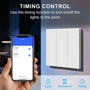 Interruptor Inteligente WiFi Tuya LangYeao de 1/2/3/4 Botones con Reinicio, 600W 10A, Funciona con Cable Neutro, Compatible con <span class=keywords><strong>Alexa</strong></span> y Google Home, 6 Colores - Product Image 3