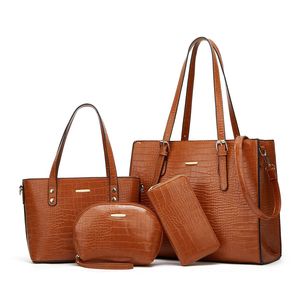 Nouveau Sac à Bandoulière Mère-Enfant 2026, Ensemble 4 Pièces, Sangle Unique, Printemps, Fermeture Éclair en PU, Tendance Transfrontalière et Mode - Product Image 4