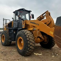 Chargeuse sur pneus hydraulique d'occasion, diesel, 5 tonnes, fabrication chinoise, pour opérations de chargement dans les mines et les carrières