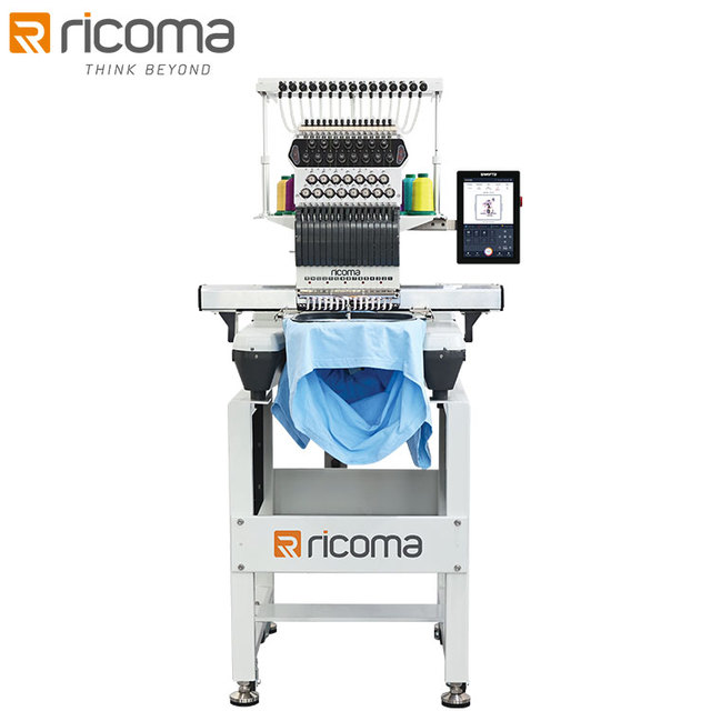 Ricoma SMP Commercial Embroidery Machine 1500SPM High Speed with 10.1 Inch HD Touch Screen for Professional Use