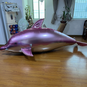 Outdoor Advertising Inflatable 2.2M Inflatable Remote Control Air Film Whale Air <strong>Flying</strong> <strong>Dolphin</strong> for Mall Opening Events - Product Image 2