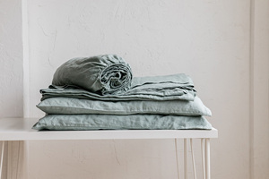 Stone washed 100% puro <span class=keywords><strong>Francese</strong></span> di lino di lino/fogli di biancheria da letto in lino Europeo set - Product Image 4