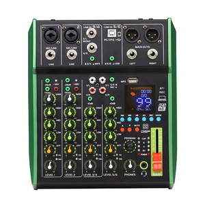 Equipo <span class=keywords><strong>de</strong></span> Audio Profesional para Transmisión en Vivo, Mezclador <span class=keywords><strong>de</strong></span> DJ Digital <span class=keywords><strong>de</strong></span> 6 Canales y 99DSP con Tarjeta <span class=keywords><strong>de</strong></span> Sonido con Efecto OTG, Grabación por Computadora, Reproductor <span class=keywords><strong>de</strong></span> MP3 - Product Image 2
