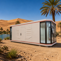 Capsule mobile de luxe moderne pour hôtel, camping et vacances, avec conception modulaire démontable, 20ft 40ft