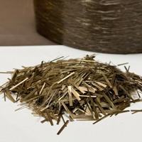 Fibre de basalte 18 mm, fibre de renforcement du béton, excellente résistance aux radiations, haute résistance à la traction, module élastique