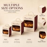Boîtes à gâteaux personnalisées avec logo, emballage pour boulangerie, boîte alimentaire rigide recyclable pour gâteau roulé, vente en gros