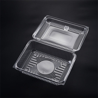 Élimination en plastique transparent gâteau dessert récipient alimentaire à clapet blister pâtisserie biscuit boîte d'emballage
