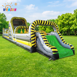 WINSUN Pista de Obstáculos Inflable para Juegos Competitivos - Material de PVC con Certificación CE, Resistente al Fuego y al Agua - Product Image 1